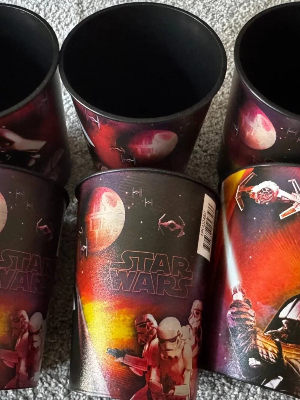 Star Wars Darth Vader Durable Plastic Party Drinkware Set of 6 New